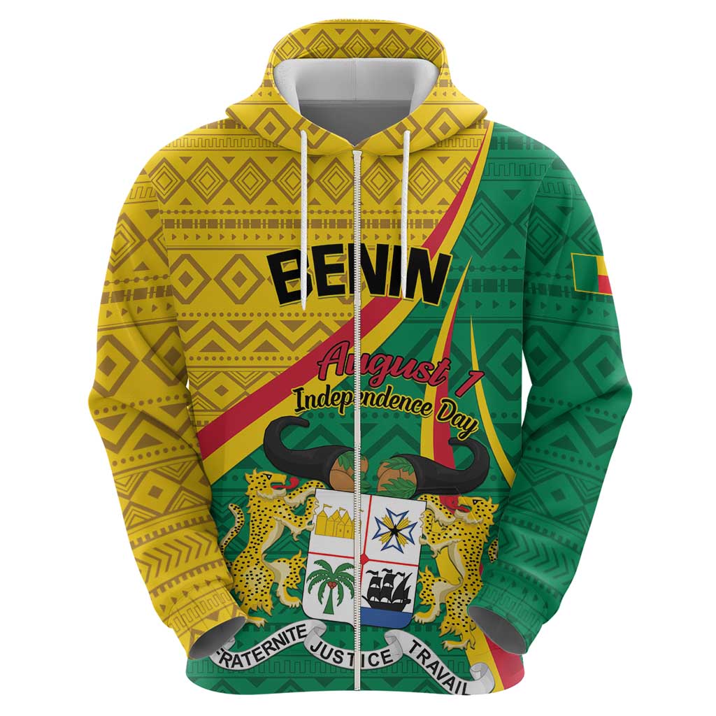 Personalized Benin Independence Day 1960 Hoodie Fraternite Justice Travail LT01
