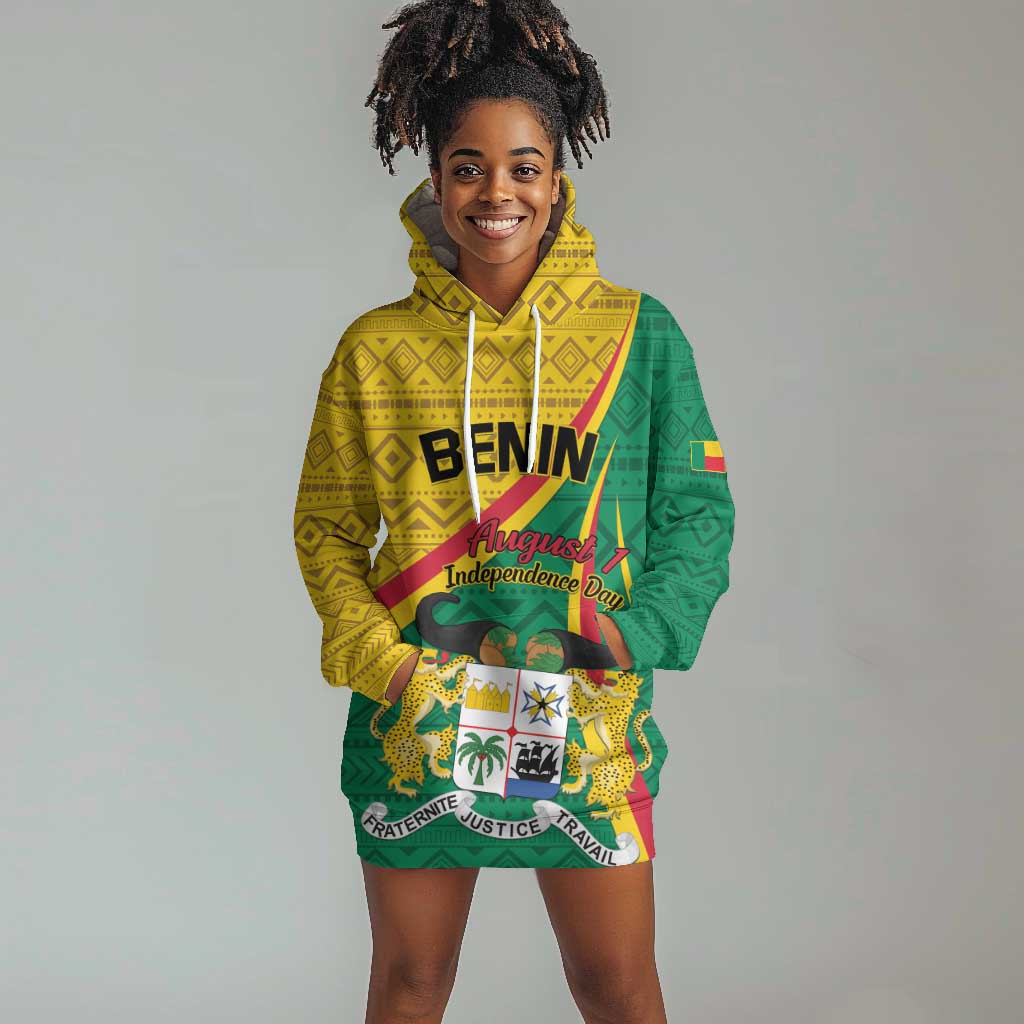 Personalized Benin Independence Day 1960 Hoodie Dress Fraternite Justice Travail LT01