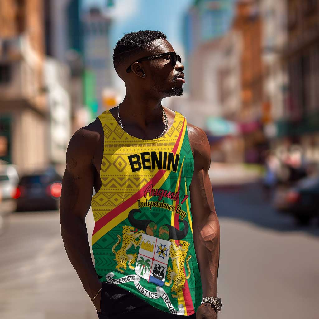 Personalized Benin Independence Day 1960 Men Tank Top Fraternite Justice Travail LT01
