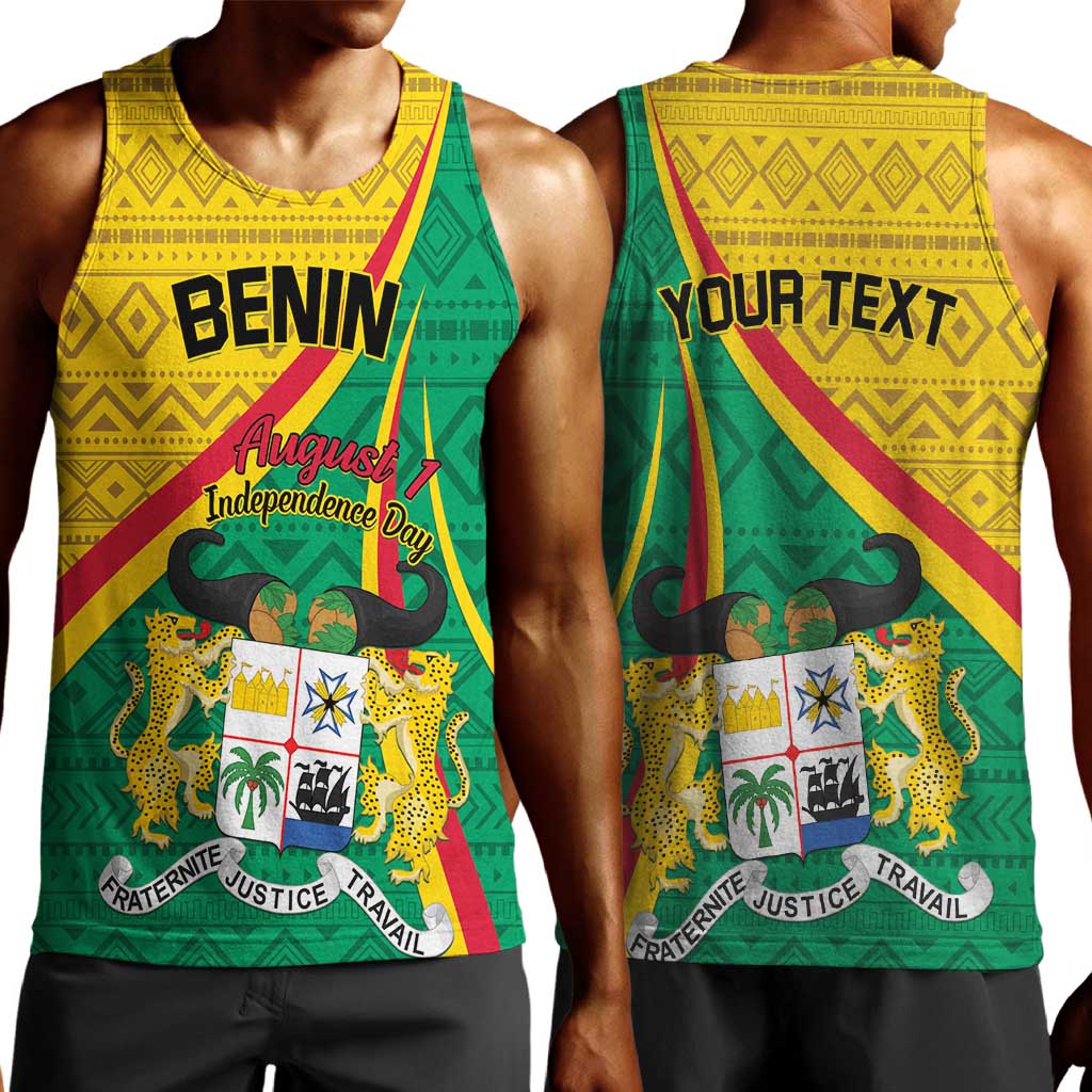 Personalized Benin Independence Day 1960 Men Tank Top Fraternite Justice Travail LT01