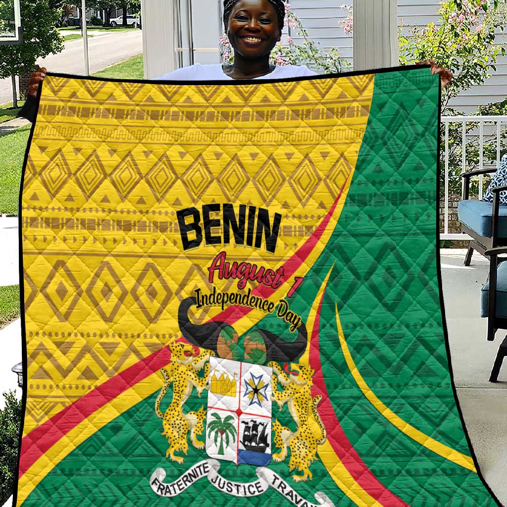 Benin Independence Day 1960 Quilt Fraternite Justice Travail LT01