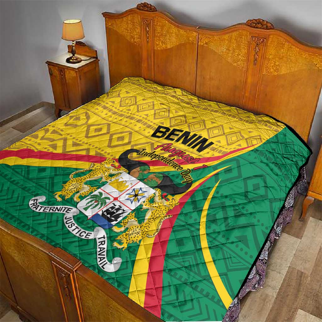 Benin Independence Day 1960 Quilt Fraternite Justice Travail LT01