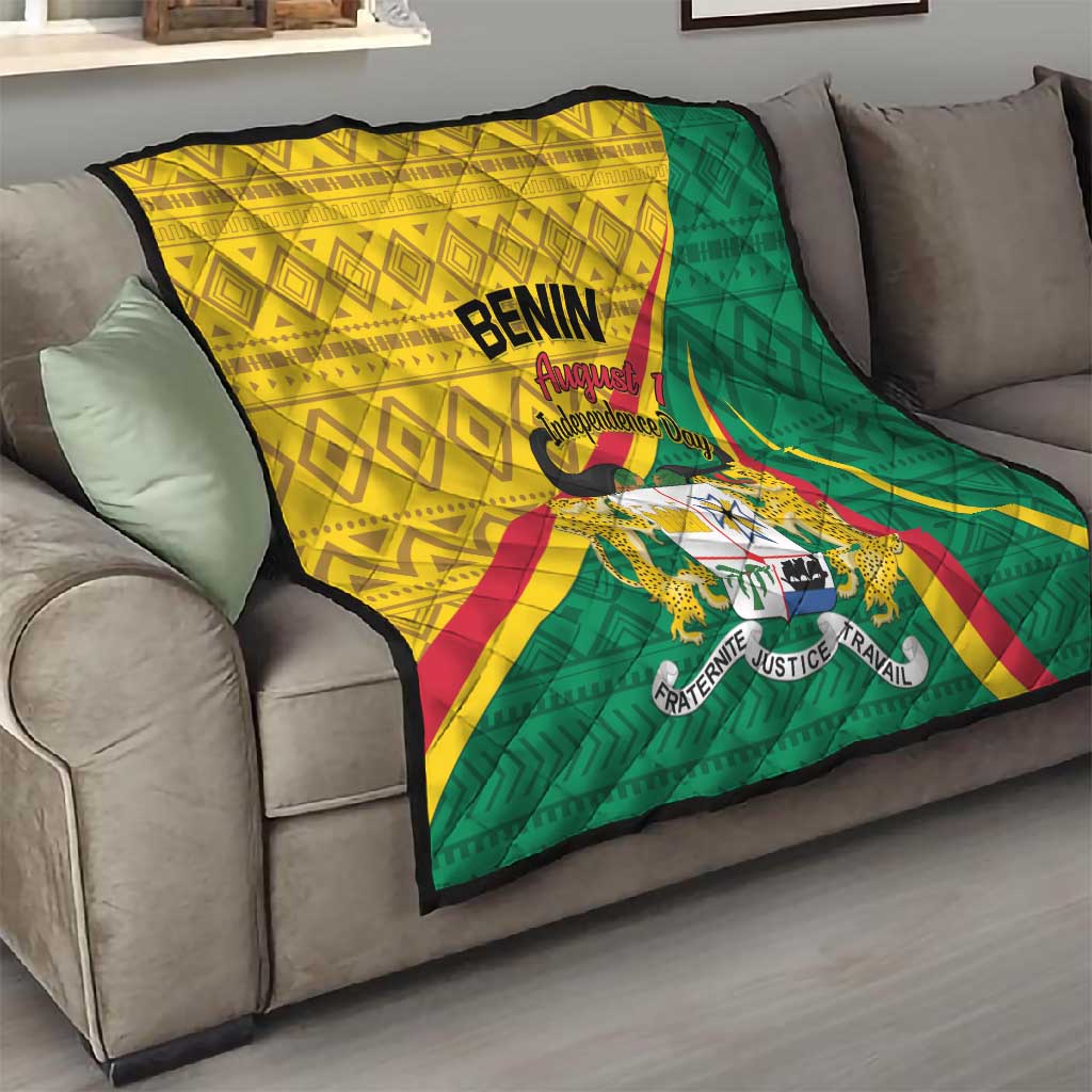 Benin Independence Day 1960 Quilt Fraternite Justice Travail LT01