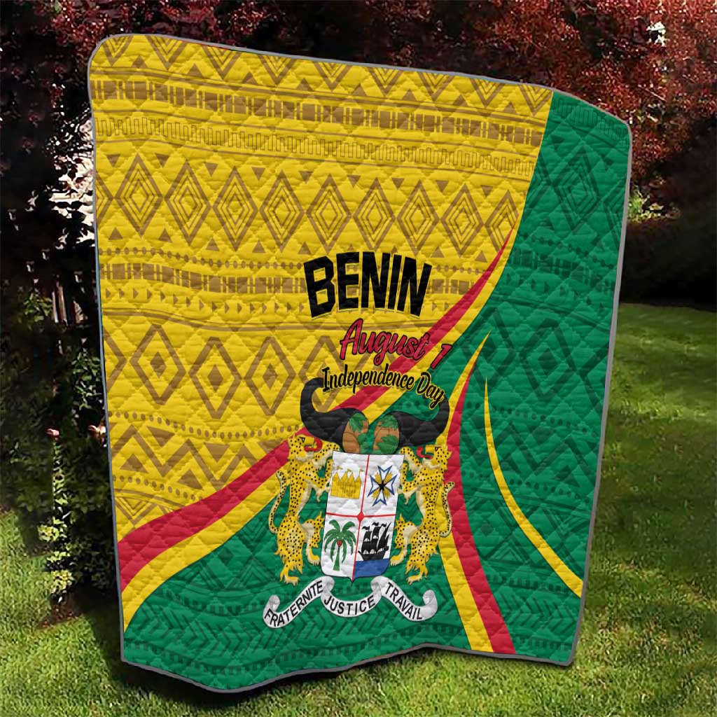 Benin Independence Day 1960 Quilt Fraternite Justice Travail LT01