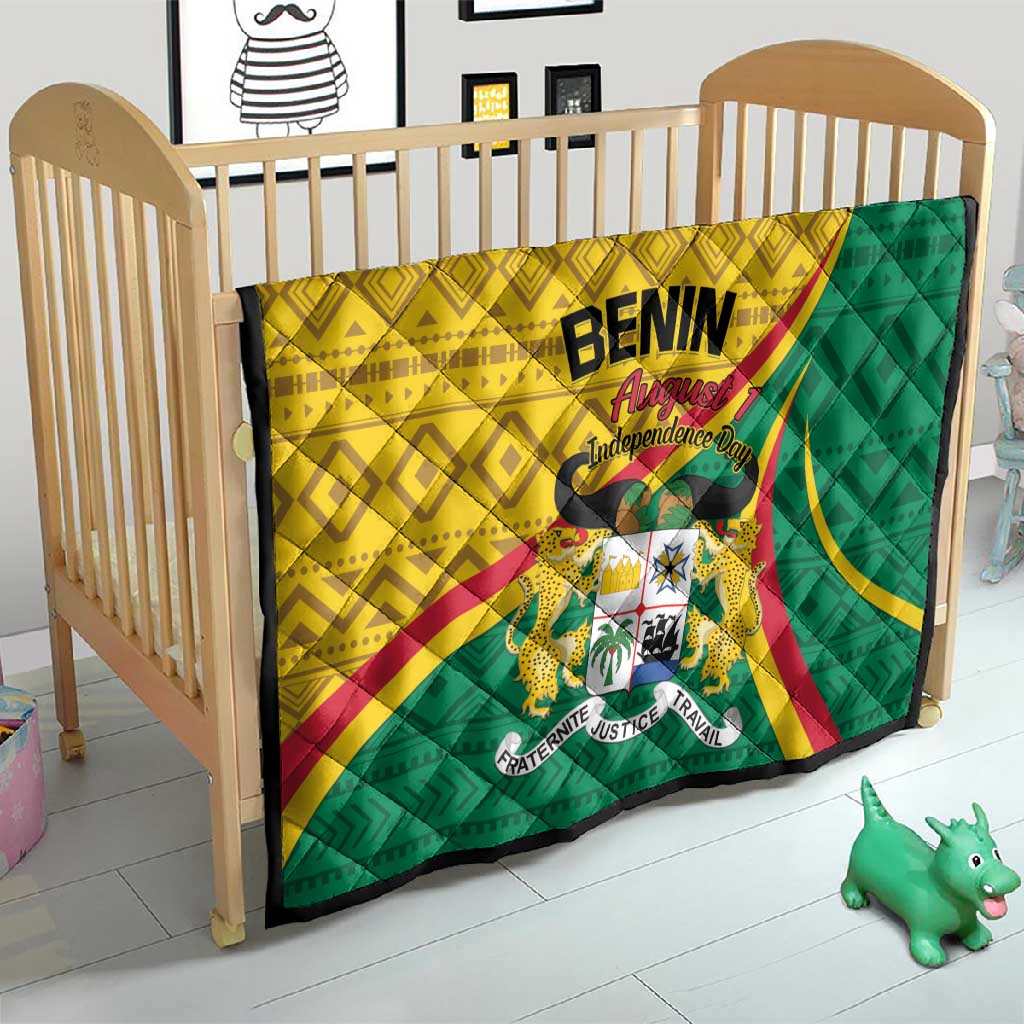 Benin Independence Day 1960 Quilt Fraternite Justice Travail LT01