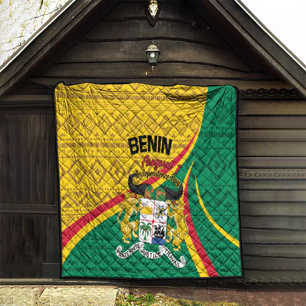 Benin Independence Day 1960 Quilt Fraternite Justice Travail LT01
