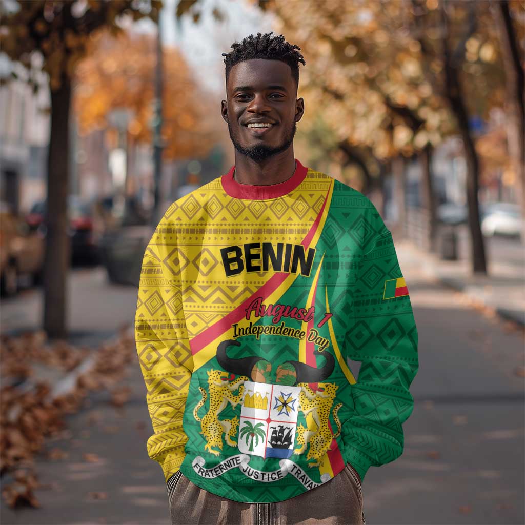 Personalized Benin Independence Day 1960 Sweatshirt Fraternite Justice Travail LT01