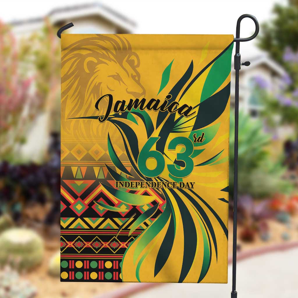 Black Jamaican Independence Day 1962 Garden Flag Jumieka Streamertail Reggae Pattern LT01
