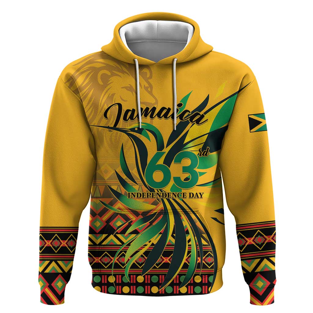 Personalized Jamaica Independence Day 1962 Hoodie Jumieka Streamertail Reggae Pattern LT01
