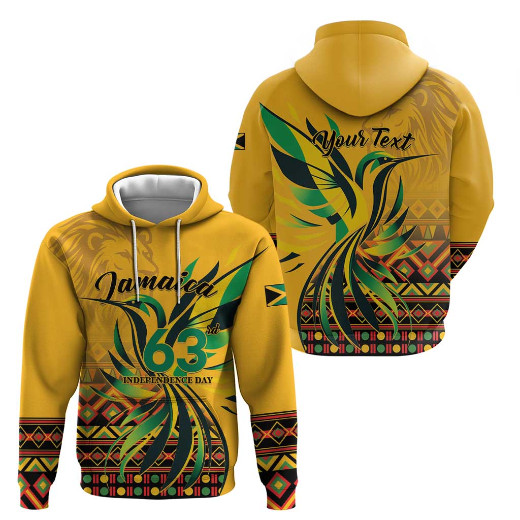 Personalized Jamaica Independence Day 1962 Hoodie Jumieka Streamertail Reggae Pattern LT01