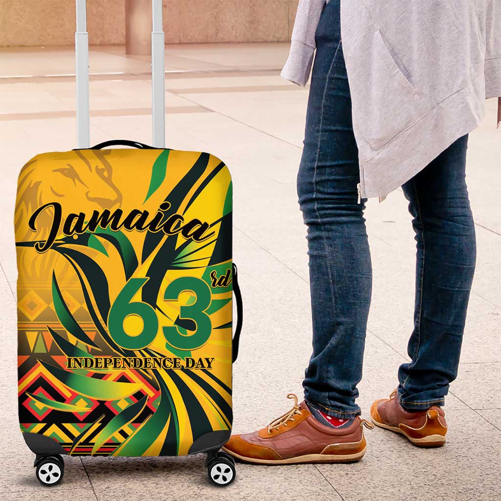 Jamaica Independence Day 1962 Luggage Cover Jumieka Streamertail Reggae Pattern LT01