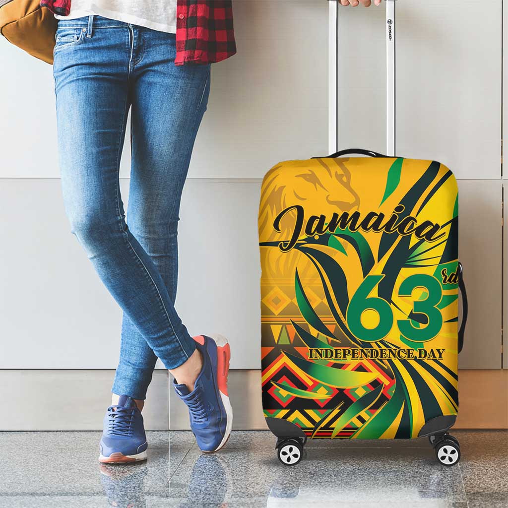 Jamaica Independence Day 1962 Luggage Cover Jumieka Streamertail Reggae Pattern LT01