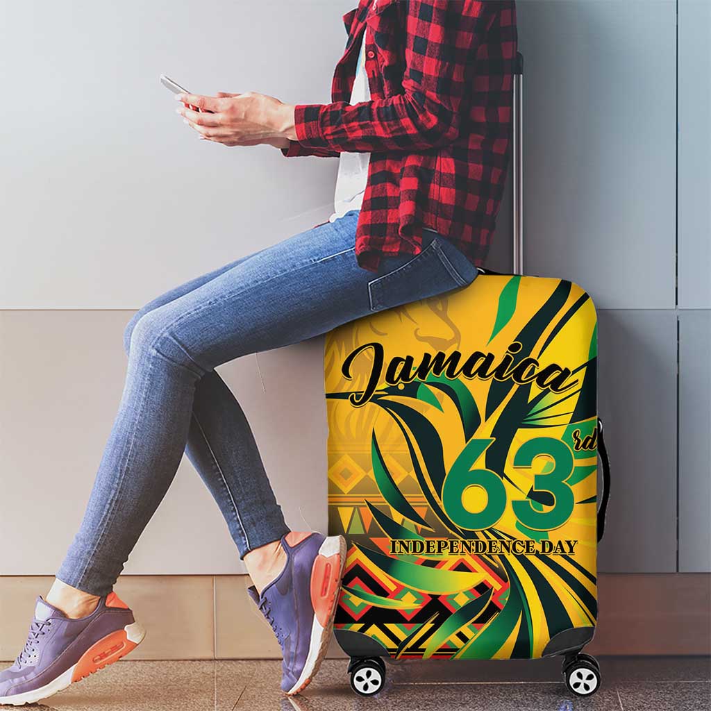 Jamaica Independence Day 1962 Luggage Cover Jumieka Streamertail Reggae Pattern LT01
