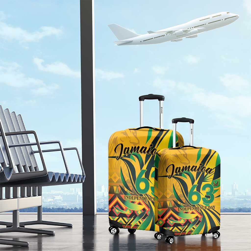Jamaica Independence Day 1962 Luggage Cover Jumieka Streamertail Reggae Pattern LT01