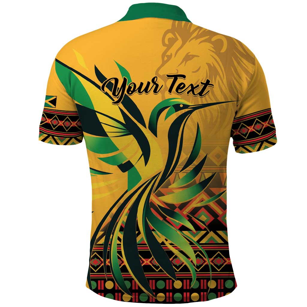 Personalized Jamaica Independence Day 1962 Polo Shirt Jumieka Streamertail Reggae Pattern LT01