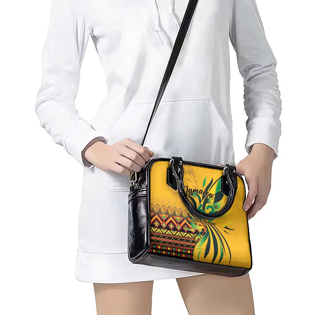 Jamaica Independence Day 1962 Shoulder Handbag Jumieka Streamertail Reggae Pattern LT01
