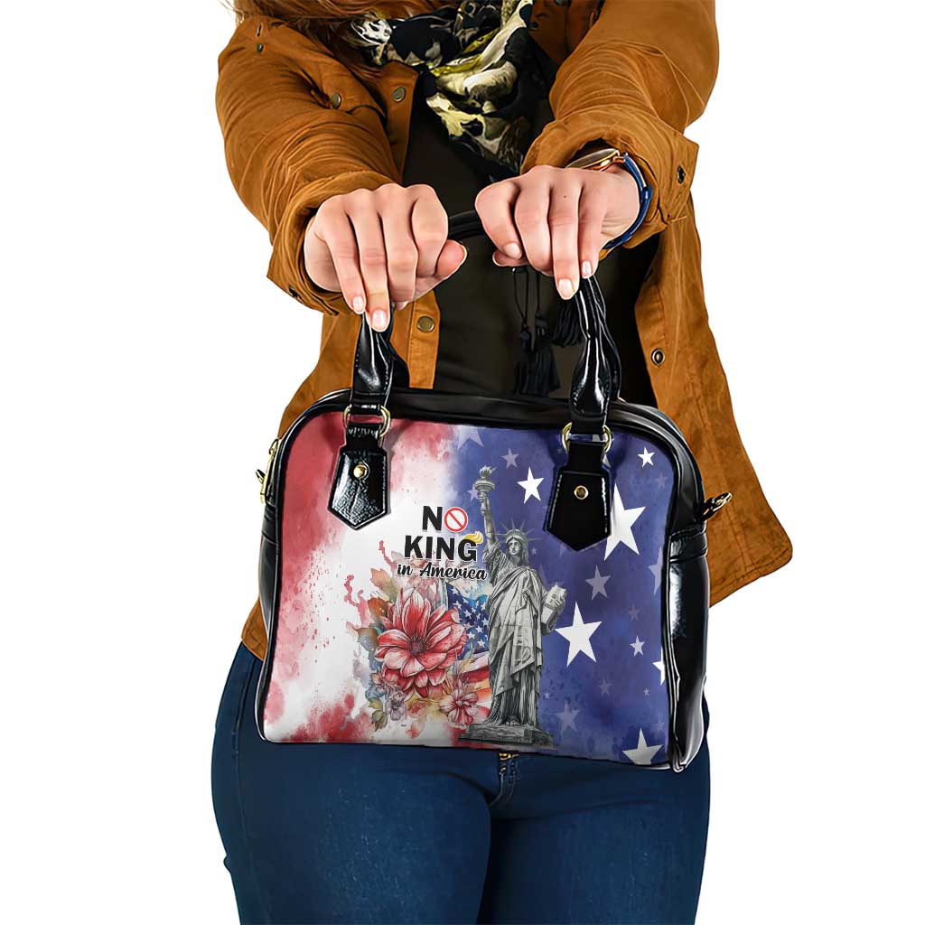 No Kings In America Shoulder Handbag Watercolor Floral LT01