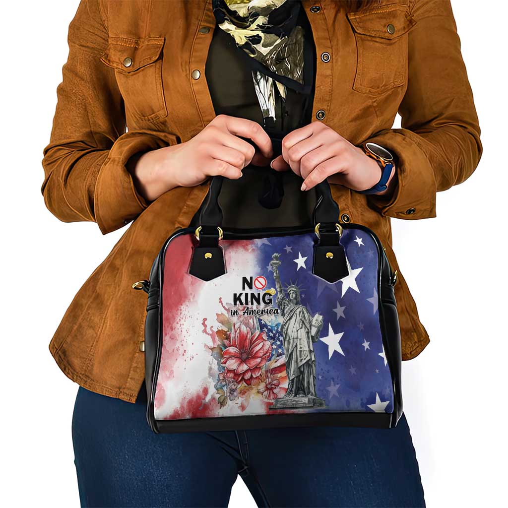 No Kings In America Shoulder Handbag Watercolor Floral LT01