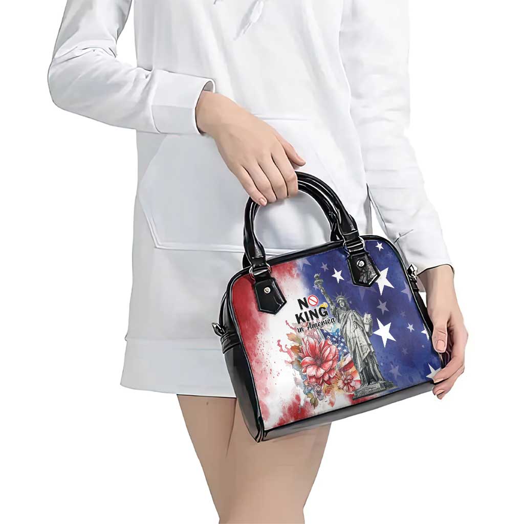 No Kings In America Shoulder Handbag Watercolor Floral LT01