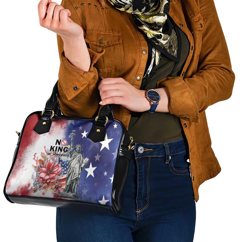 No Kings In America Shoulder Handbag Watercolor Floral LT01