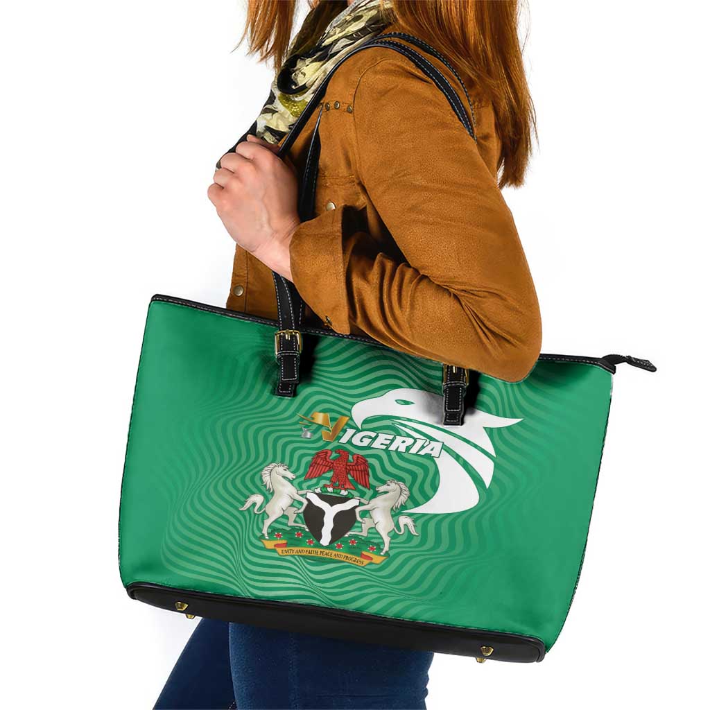 Nigeria Leather Tote Bag Jamhuriyar Tarayyar Najeriya LT01