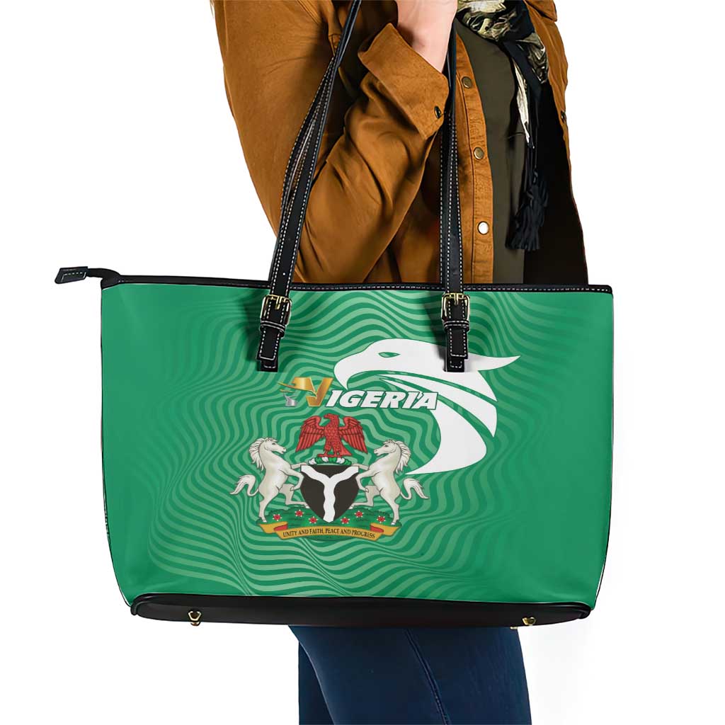 Nigeria Leather Tote Bag Jamhuriyar Tarayyar Najeriya LT01