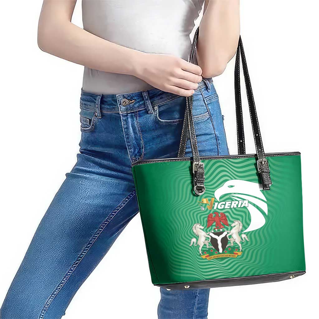 Nigeria Leather Tote Bag Jamhuriyar Tarayyar Najeriya LT01