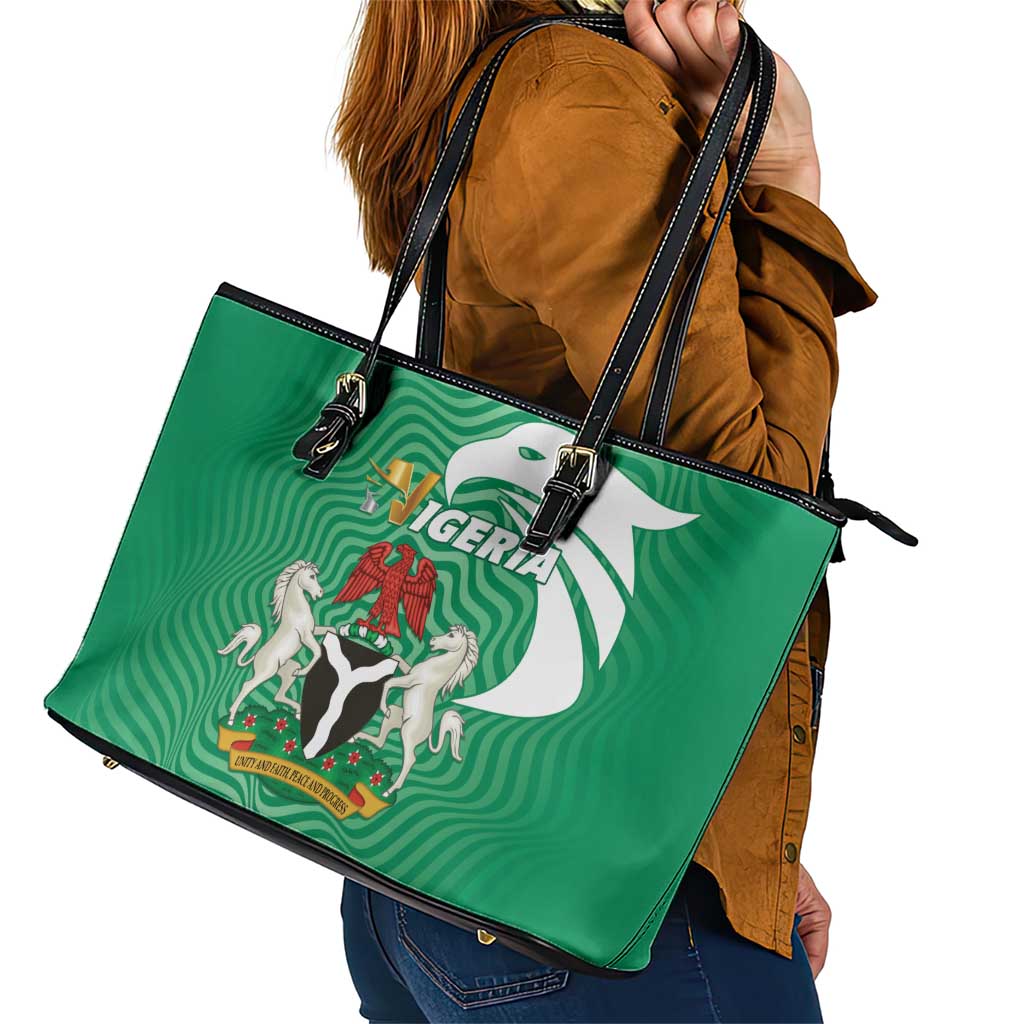 Nigeria Leather Tote Bag Jamhuriyar Tarayyar Najeriya LT01