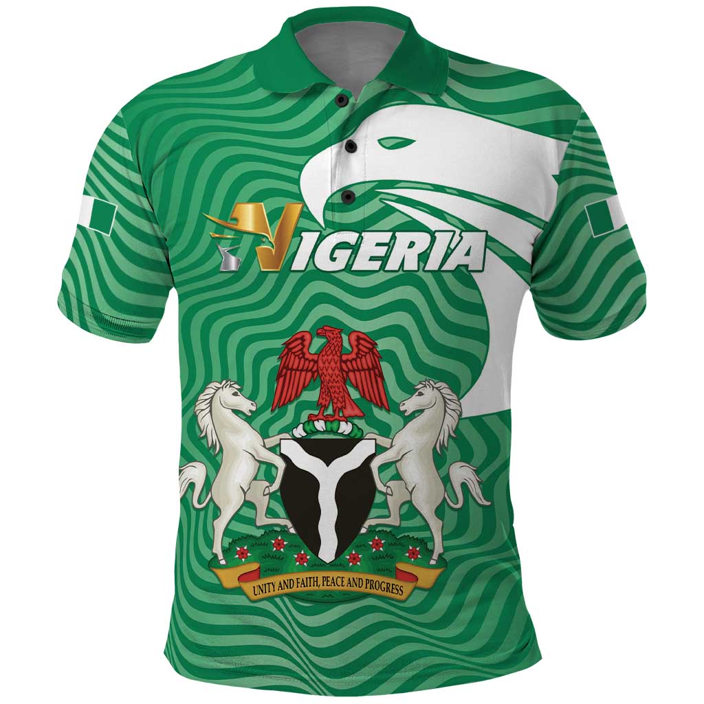 Personalized Nigeria Polo Shirt Jamhuriyar Tarayyar Najeriya LT01