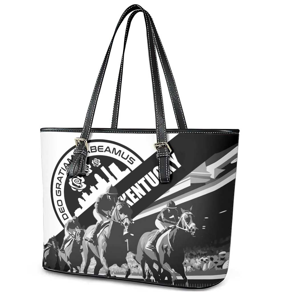 Kentucky Leather Tote Bag Deo gratiam habeamus LT01