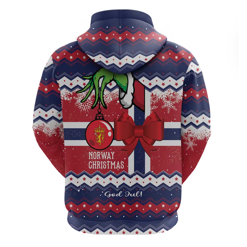 Norway Christmas Hoodie God Jul! Coquette Bow LT01