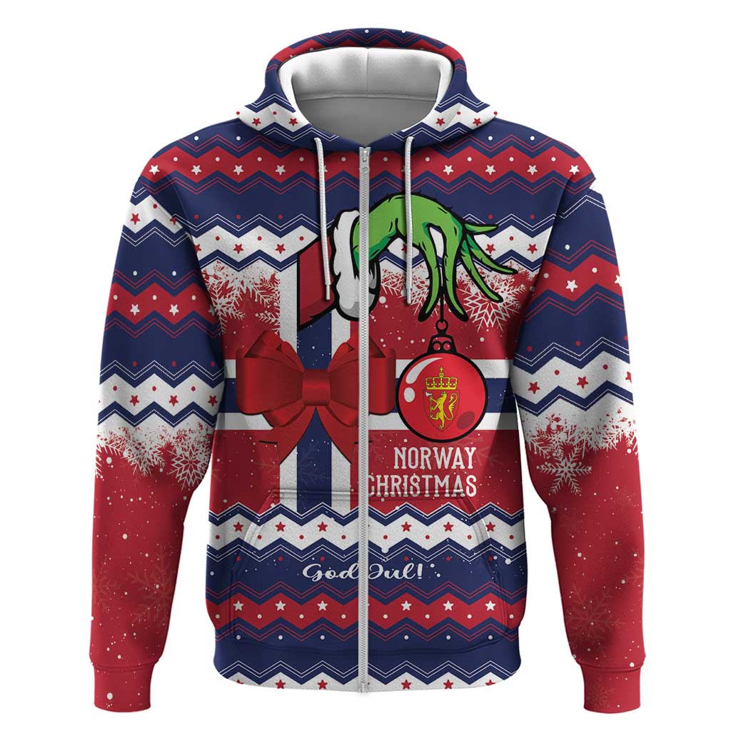 Norway Christmas Hoodie God Jul! Coquette Bow LT01