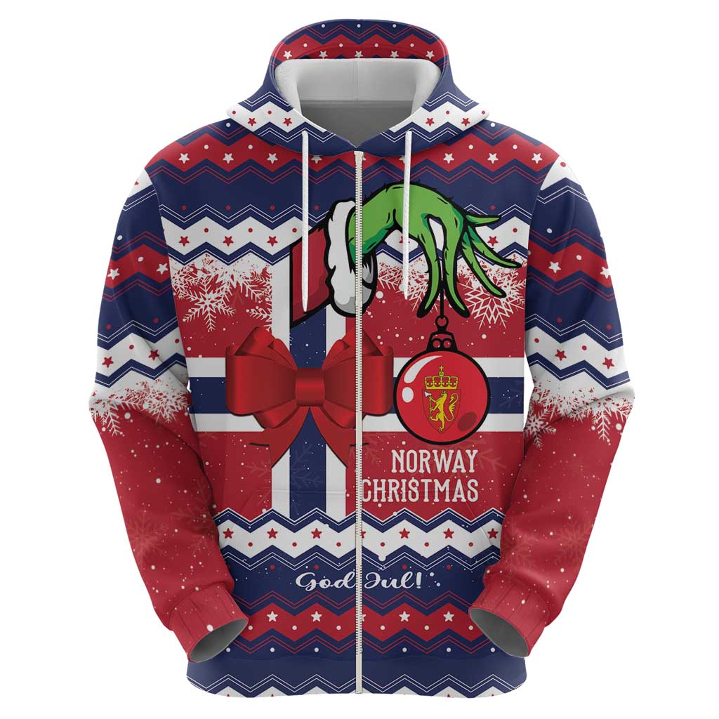 Norway Christmas Hoodie God Jul! Coquette Bow LT01