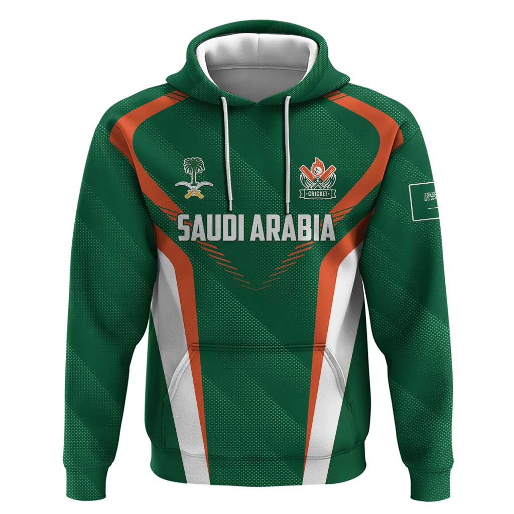 Custom Saudi Arabia Cricket Hoodie TeamSaudi Go Champions LT01
