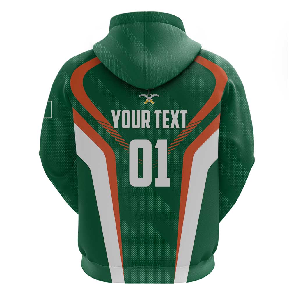 Custom Saudi Arabia Cricket Hoodie TeamSaudi Go Champions LT01