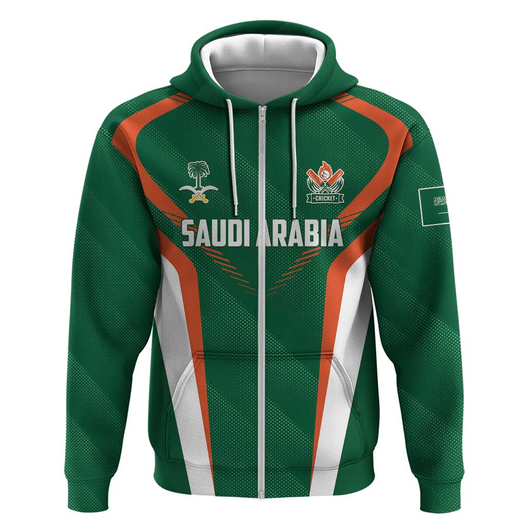 Custom Saudi Arabia Cricket Hoodie TeamSaudi Go Champions LT01