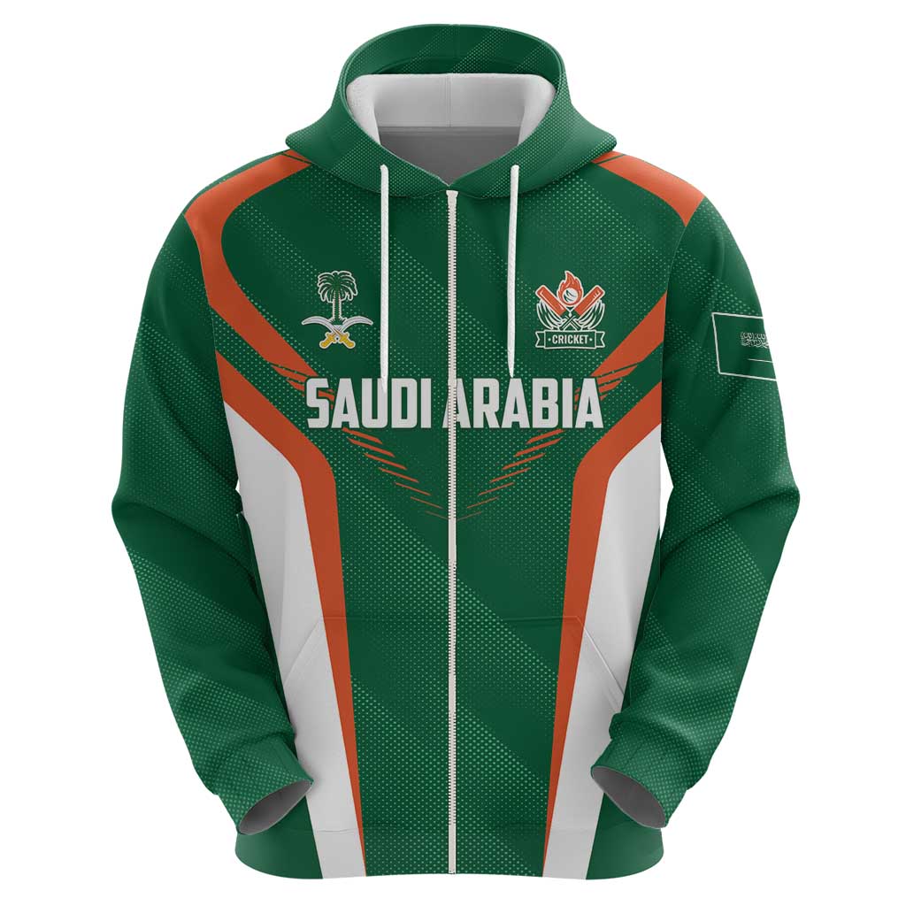 Custom Saudi Arabia Cricket Hoodie TeamSaudi Go Champions LT01