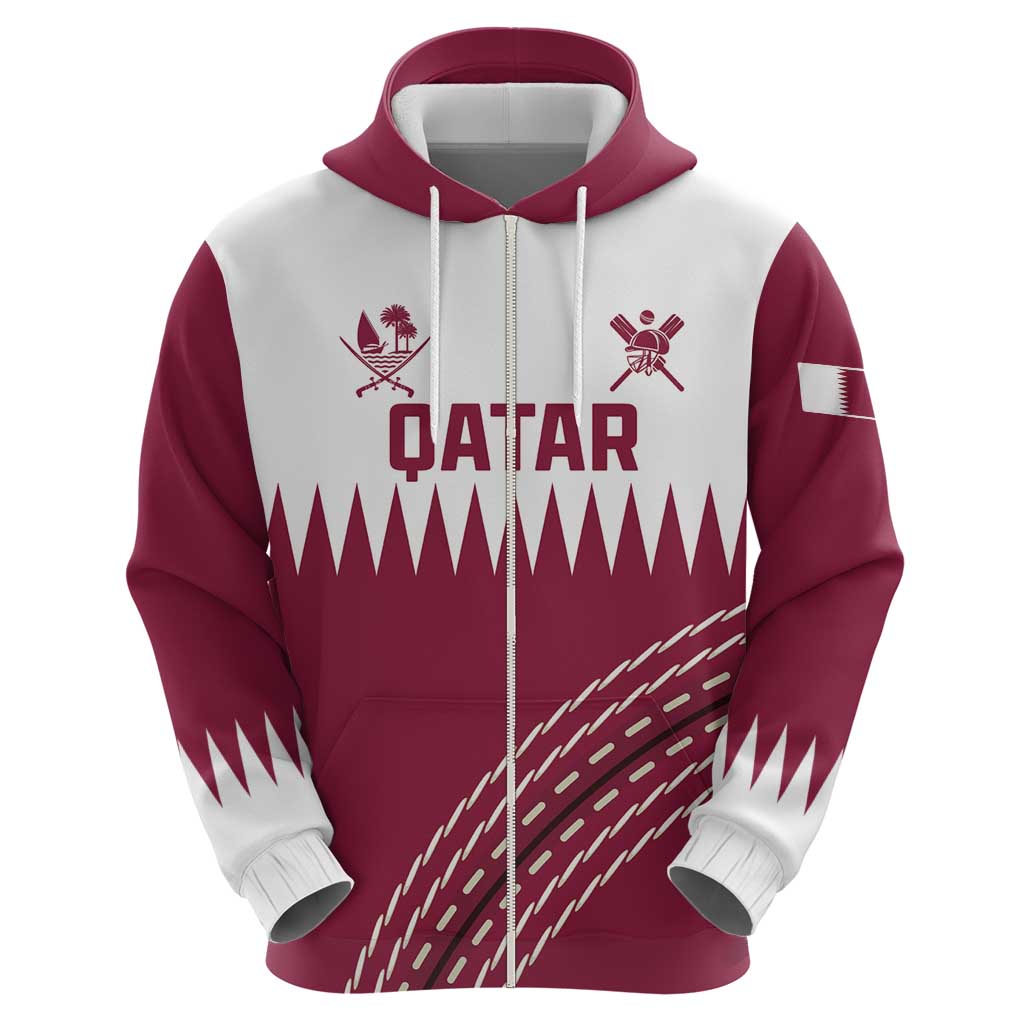 Custom Qatar Cricket Hoodie Come On Boys LT01