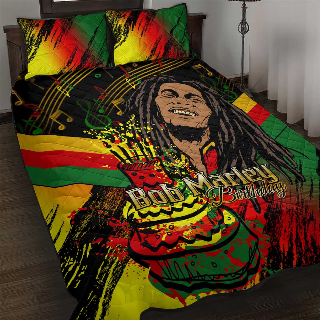 The Father of Reggae Quilt Bed Set - Legendary Birthday Tribute LT01