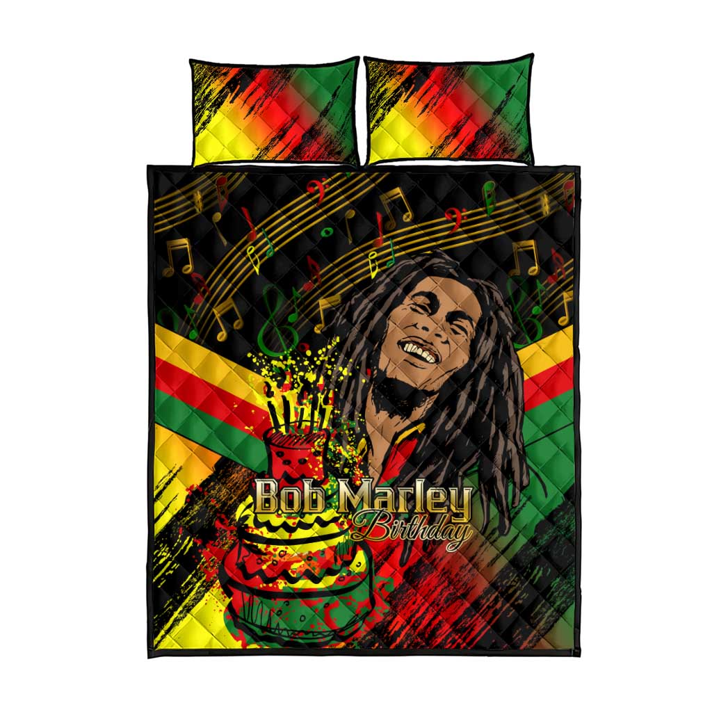 The Father of Reggae Quilt Bed Set - Legendary Birthday Tribute LT01