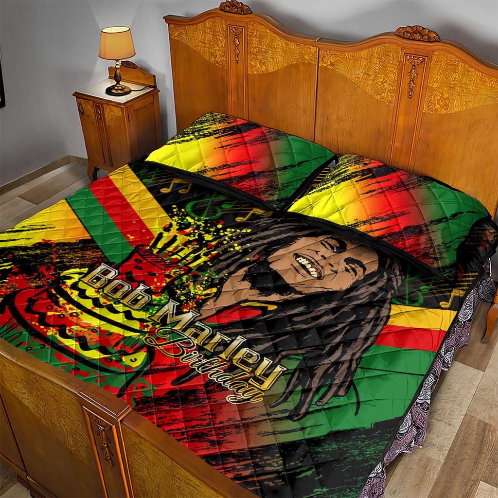 The Father of Reggae Quilt Bed Set - Legendary Birthday Tribute LT01