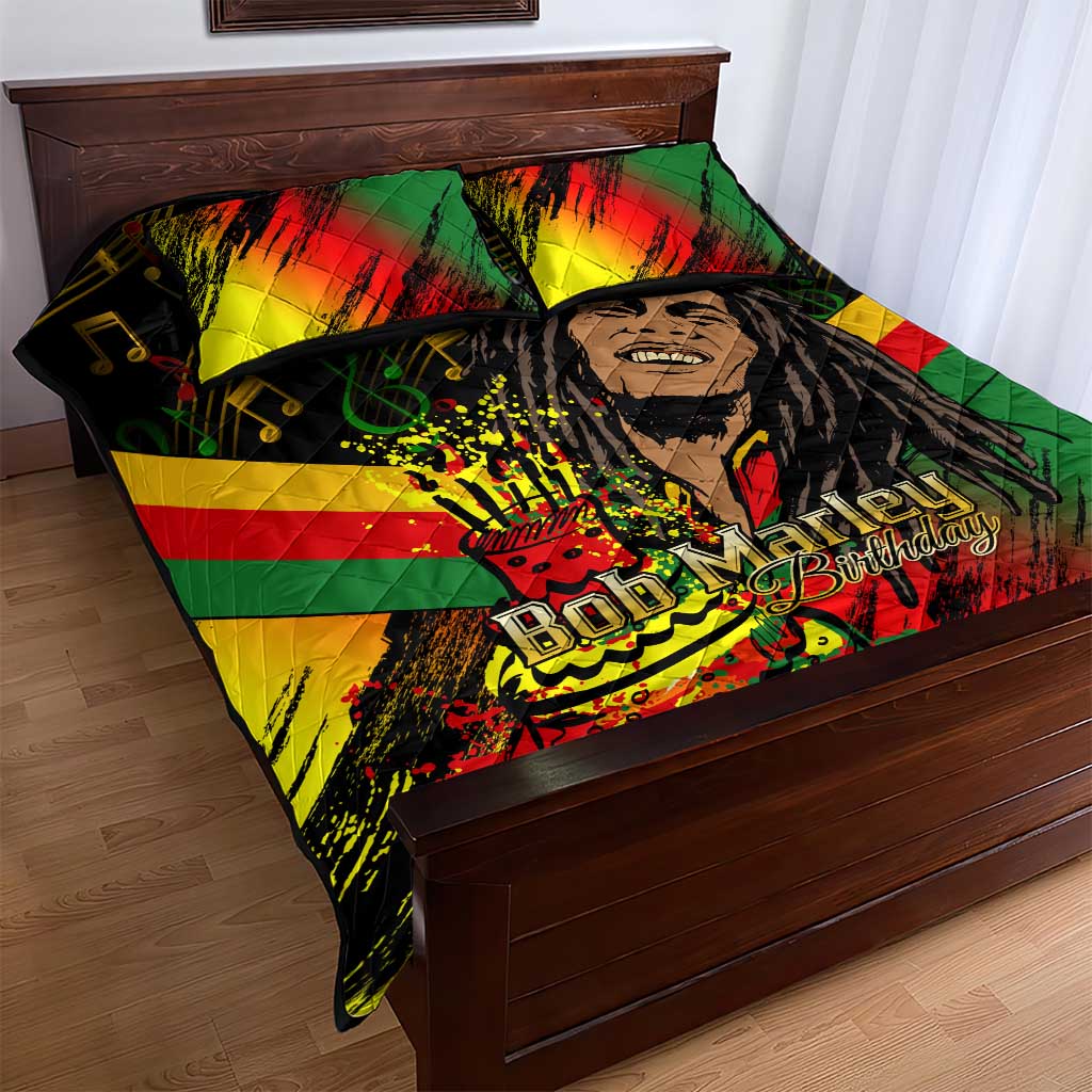 The Father of Reggae Quilt Bed Set - Legendary Birthday Tribute LT01