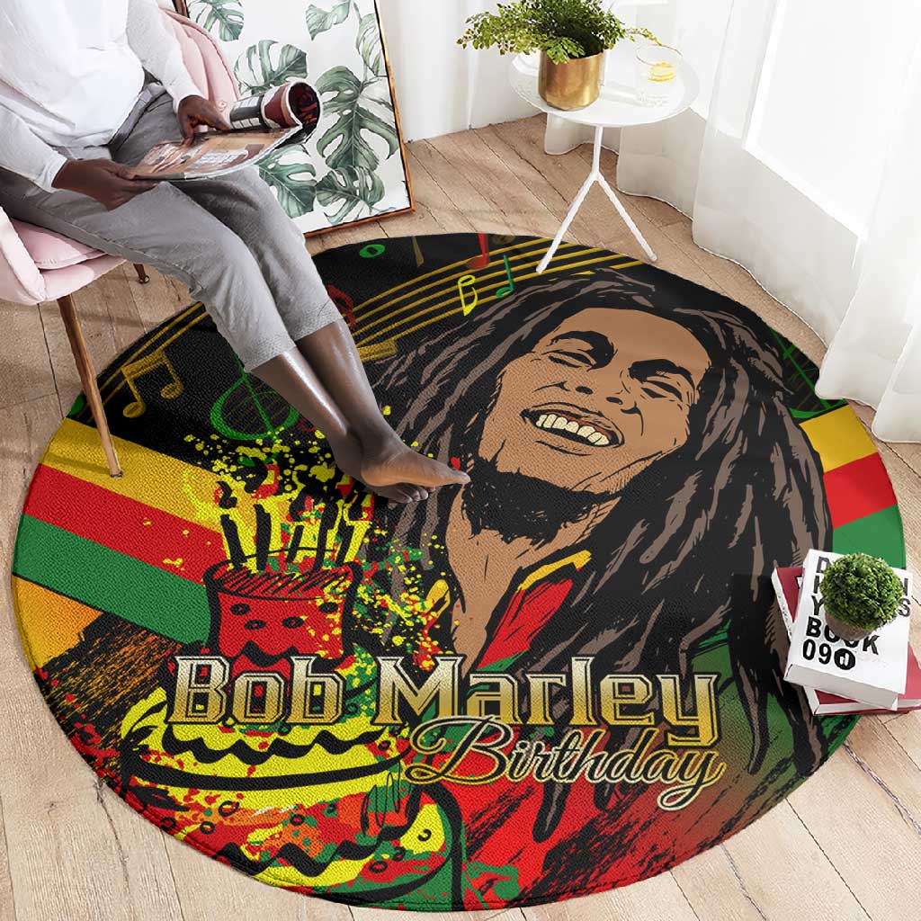 The Father of Reggae Round Carpet - Legendary Birthday Tribute LT01