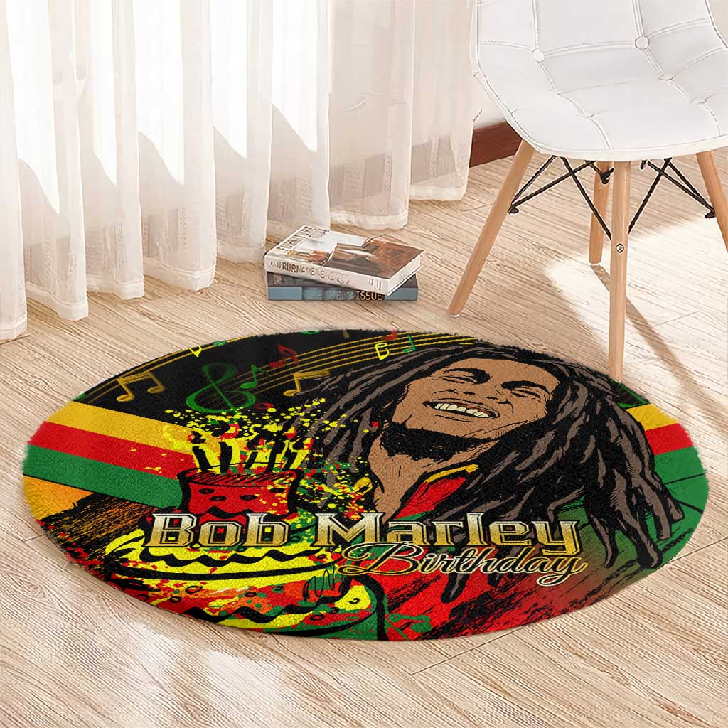 The Father of Reggae Round Carpet - Legendary Birthday Tribute LT01