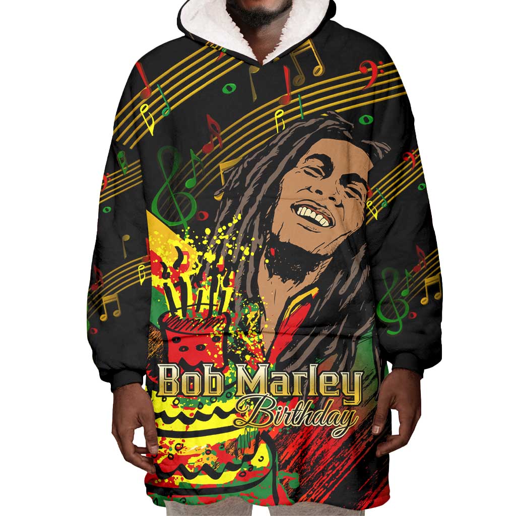 The Father of Reggae Wearable Blanket Hoodie - Legendary Birthday Tribute LT01