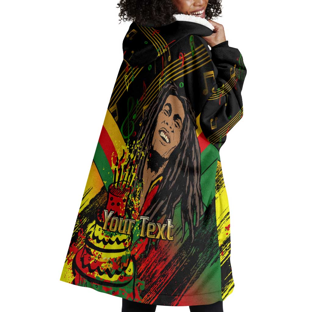 The Father of Reggae Wearable Blanket Hoodie - Legendary Birthday Tribute LT01