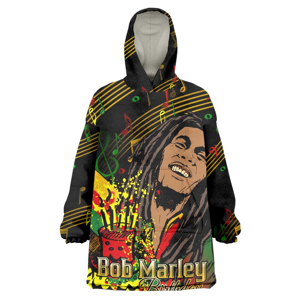The Father of Reggae Wearable Blanket Hoodie - Legendary Birthday Tribute LT01