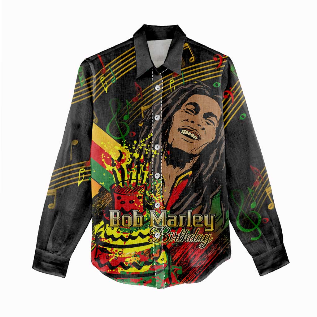 The Father of Reggae Women Casual Shirt - Legendary Birthday Tribute LT01