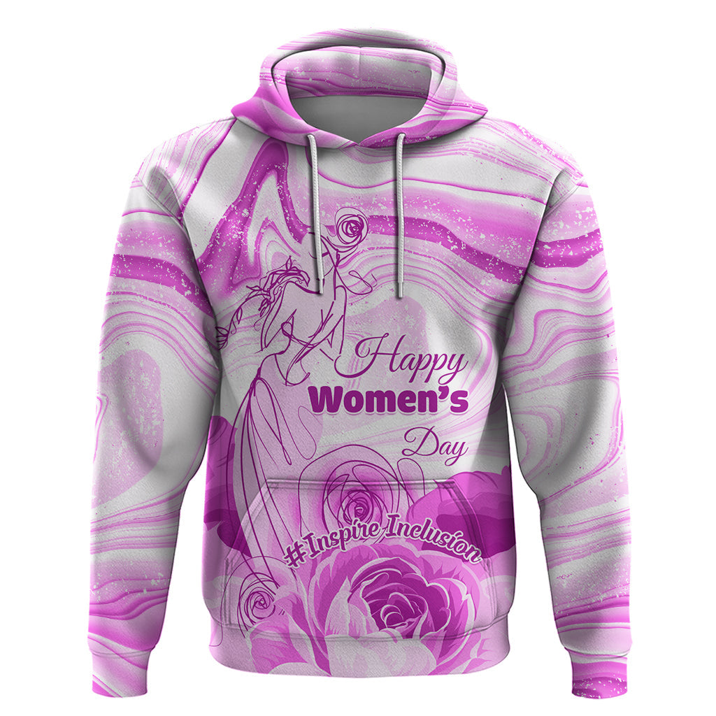 Happy International Women Day 2024 Hoodie Inspire Inclusion LT01