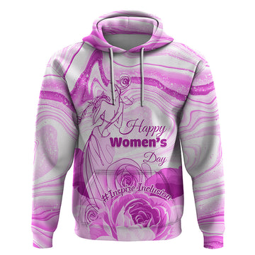Happy International Women Day 2024 Hoodie Inspire Inclusion LT01